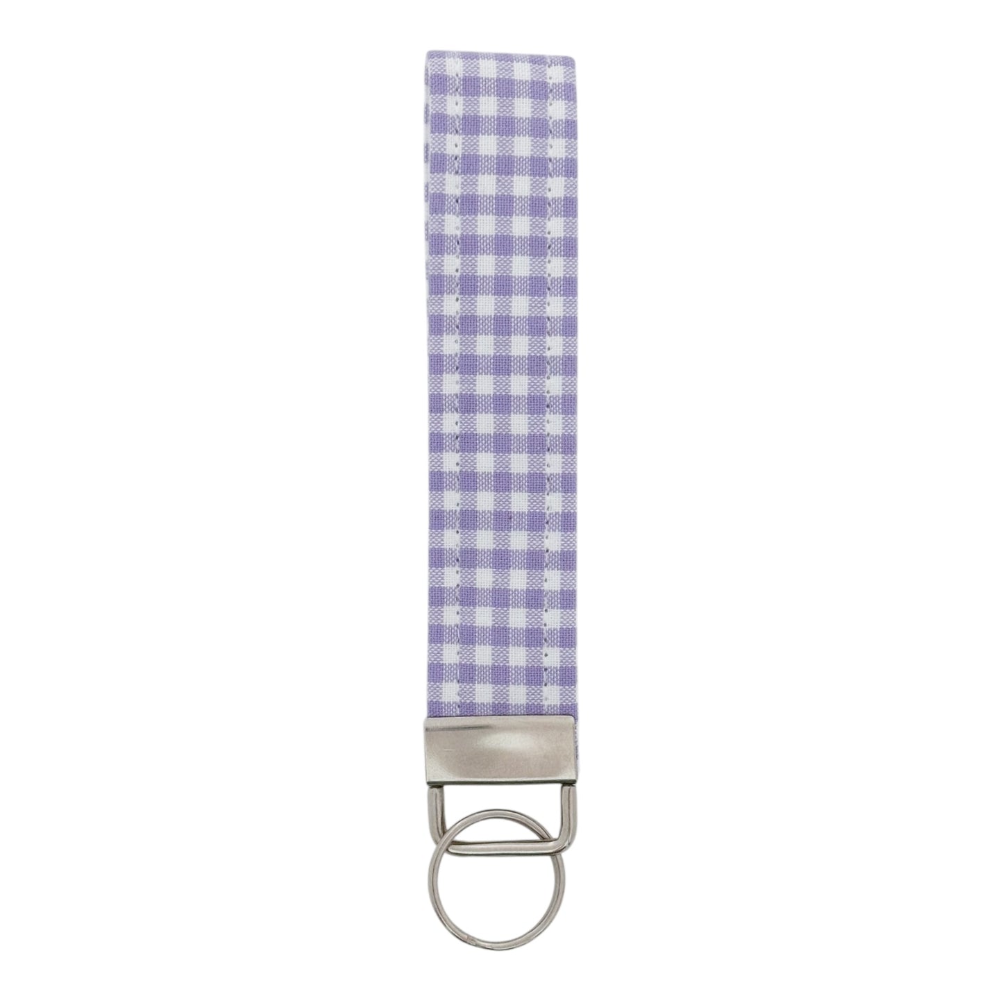 Purple Gingham | Keyfob Wristlet