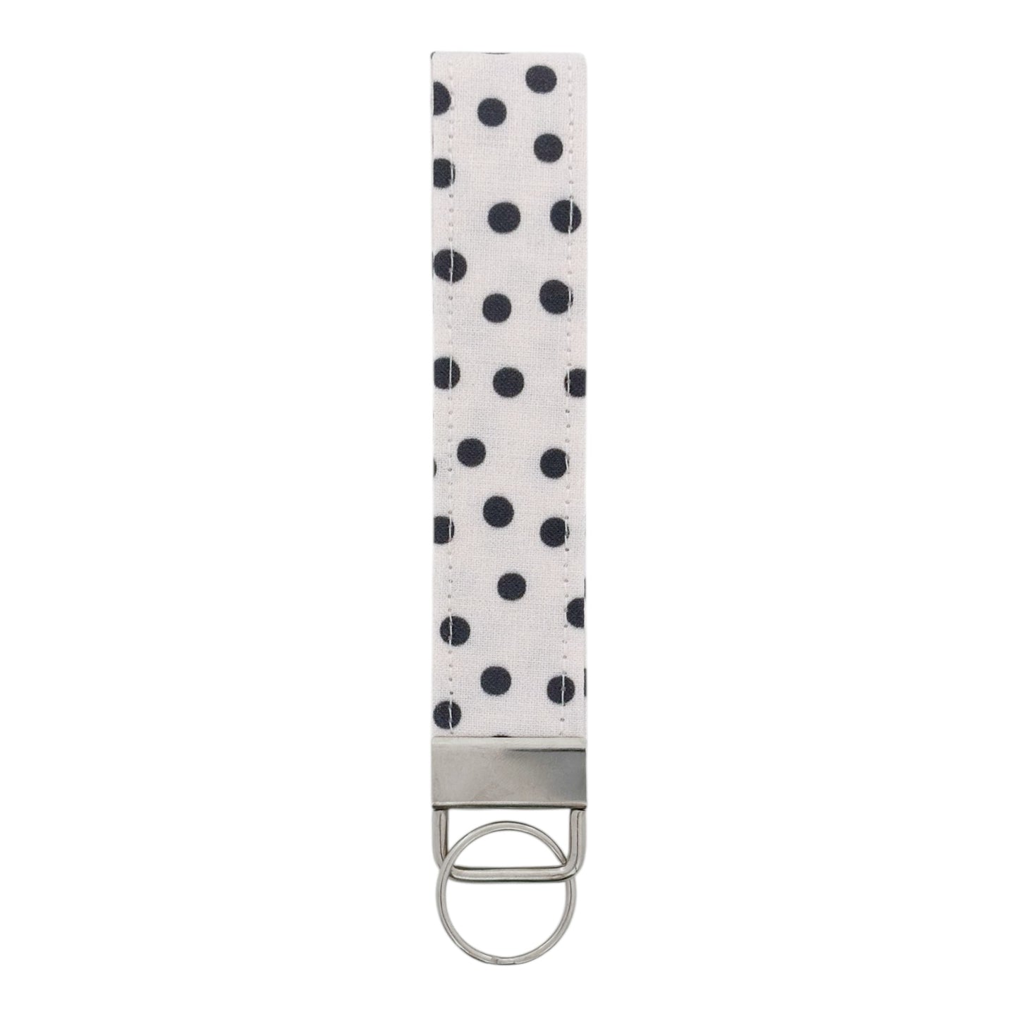 Black & White Polka Dots | Keyfob Wristlet