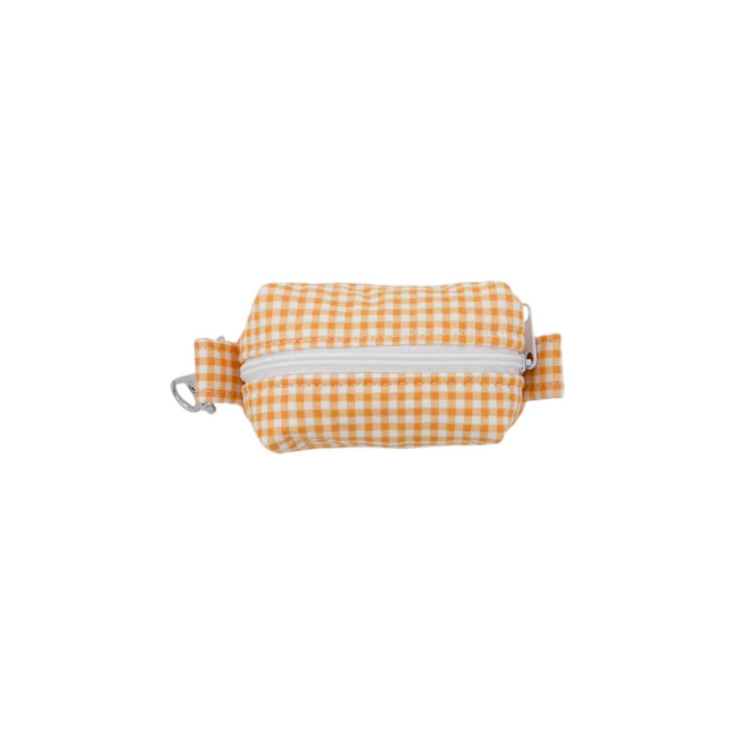 Dog Waste Bag Holder | Orange Gingham