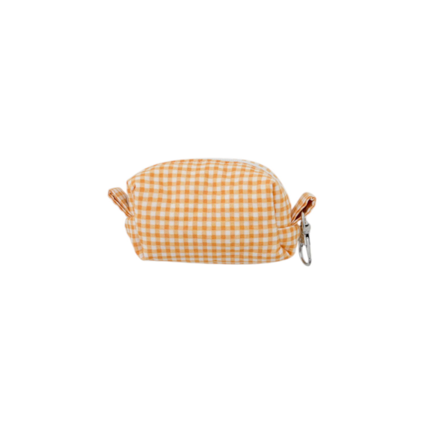 Dog Waste Bag Holder | Orange Gingham