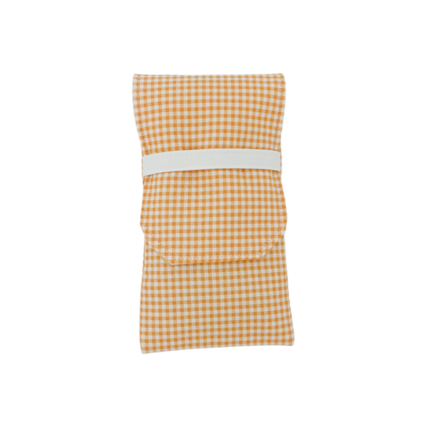 Sunglass Holder | Orange Gingham