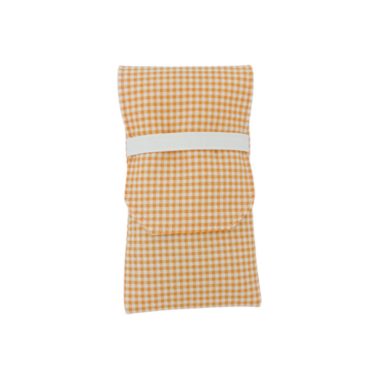 Sunglass Holder | Orange Gingham
