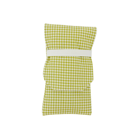 Sunglass Holder | Green Gingham