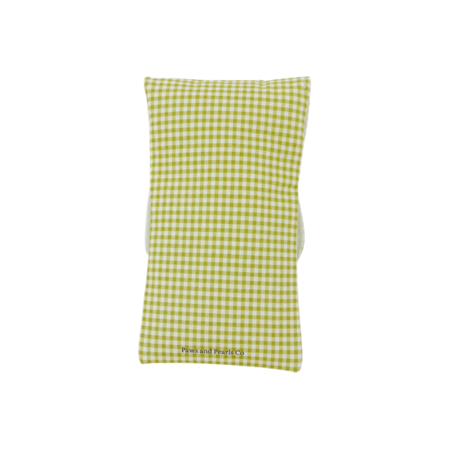 Sunglass Holder | Green Gingham