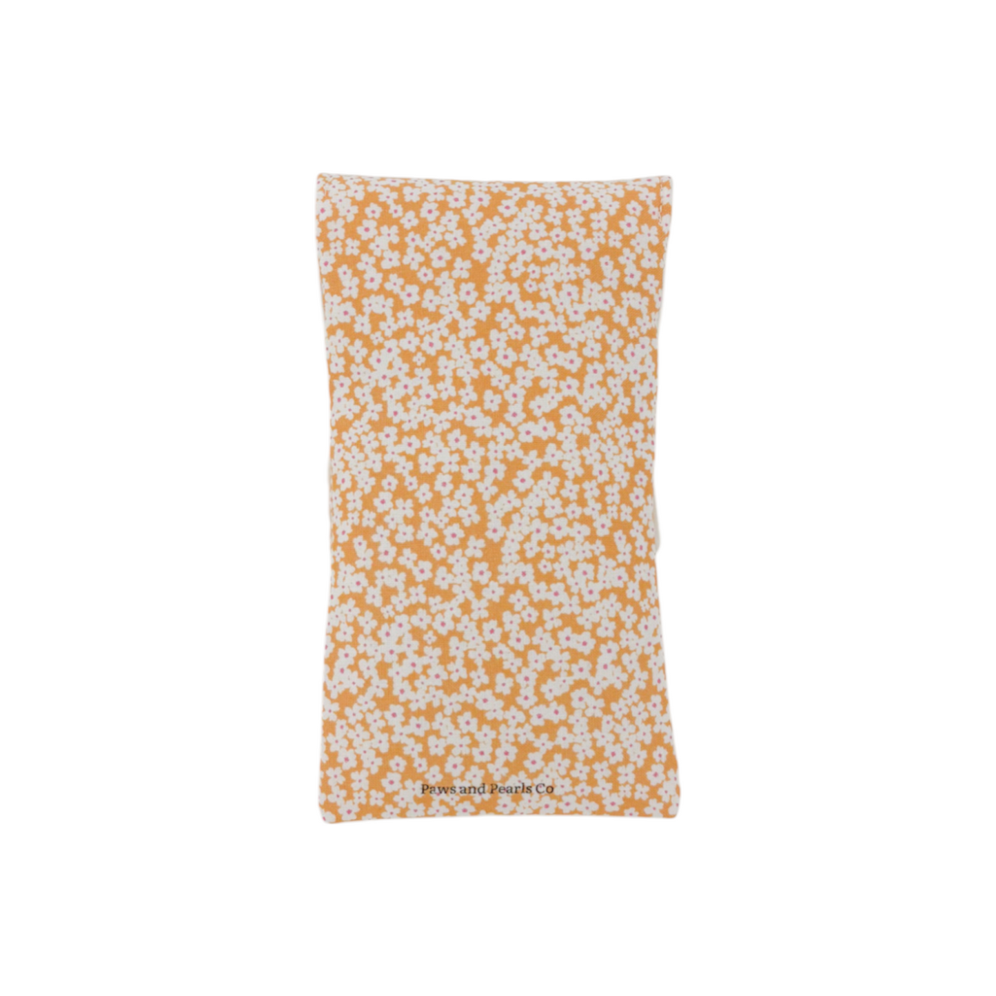 Sunglass Holder | Orange Flowers