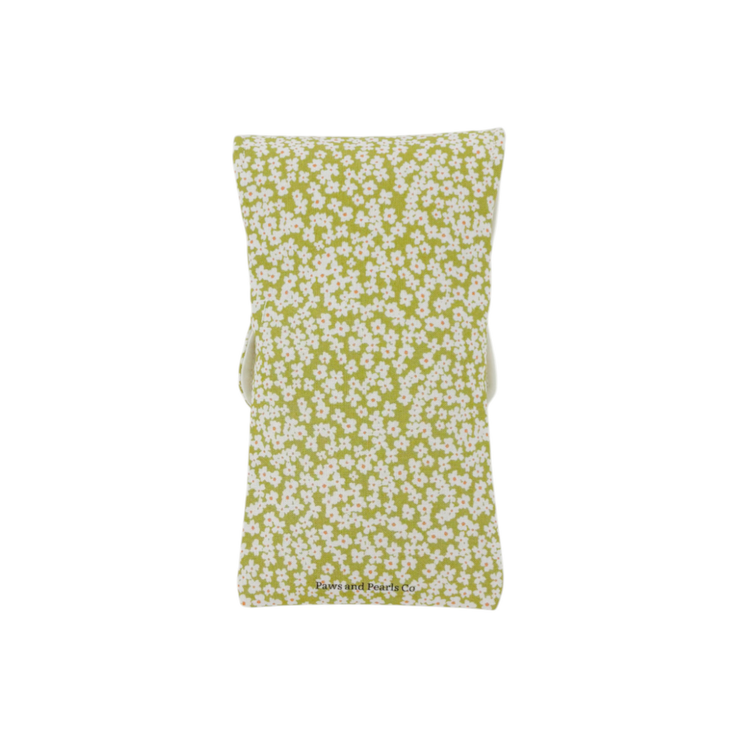 Sunglass Holder | Green Flowers