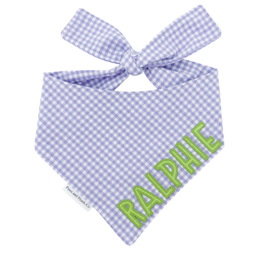 Purple Gingham | Custom Name | Halloween Colorway
