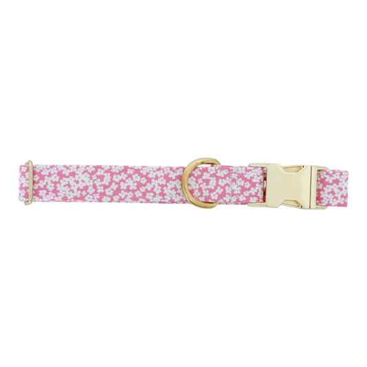 Pink Flowers | Dog Collar