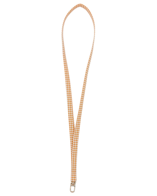 Orange Gingham | Lanyard