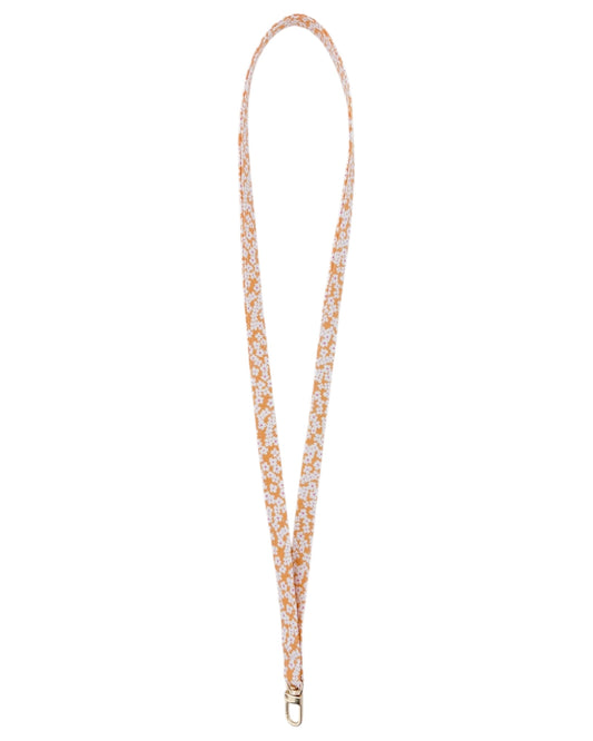 Orange Floral | Lanyard