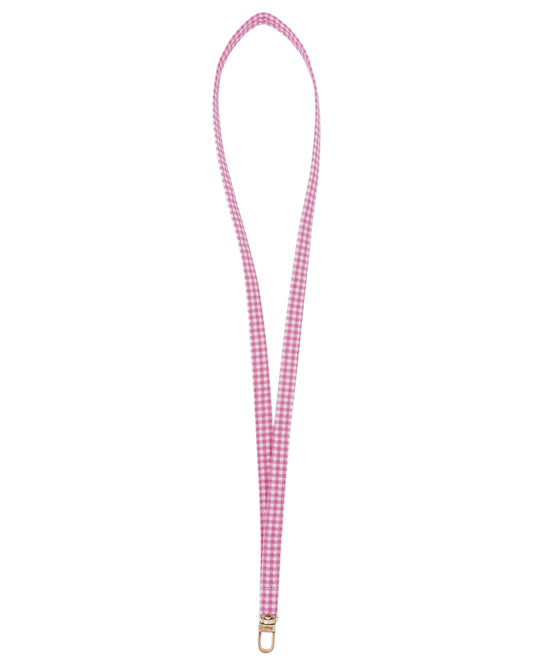 Pink Gingham | Lanyard