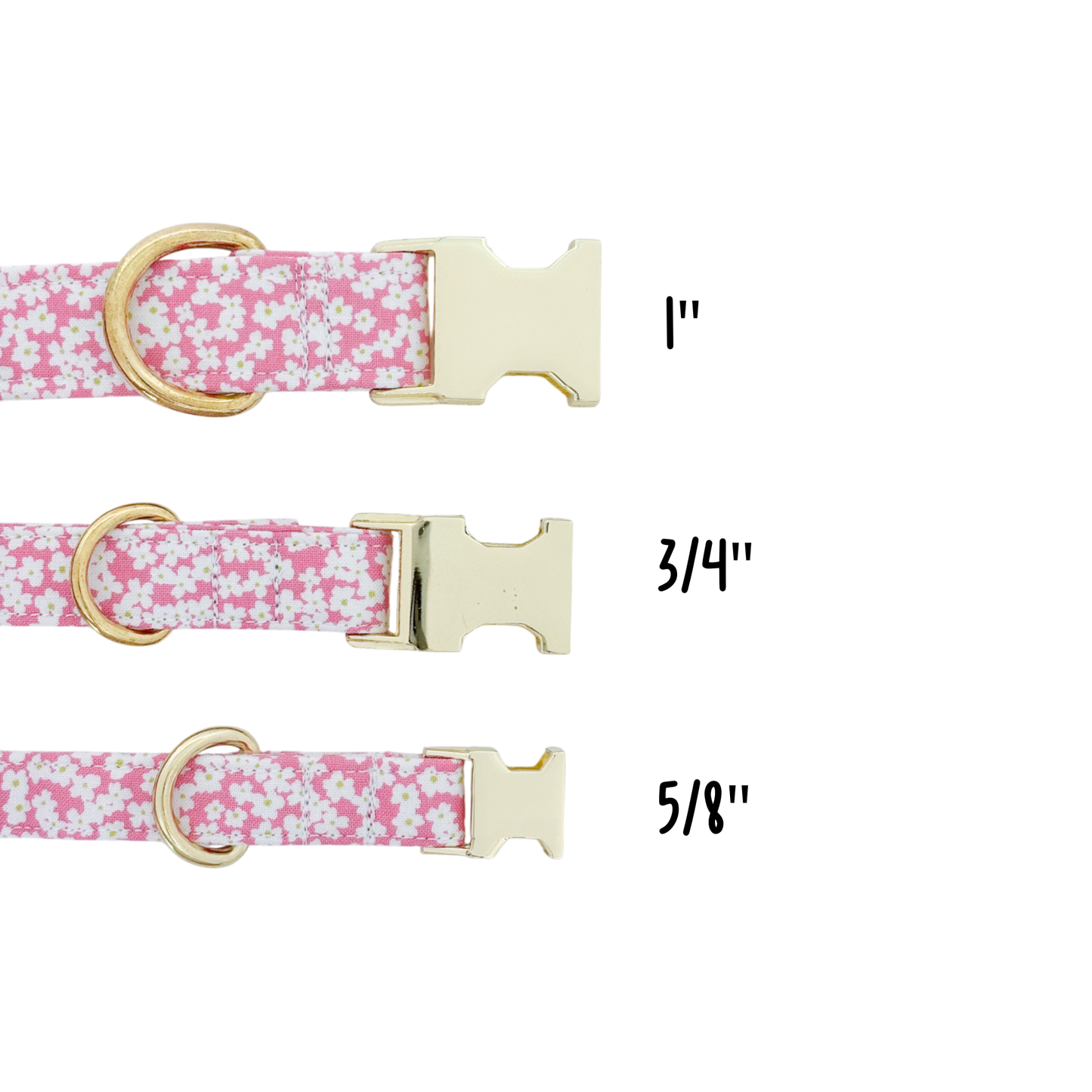 Pink Flowers | Dog Collar