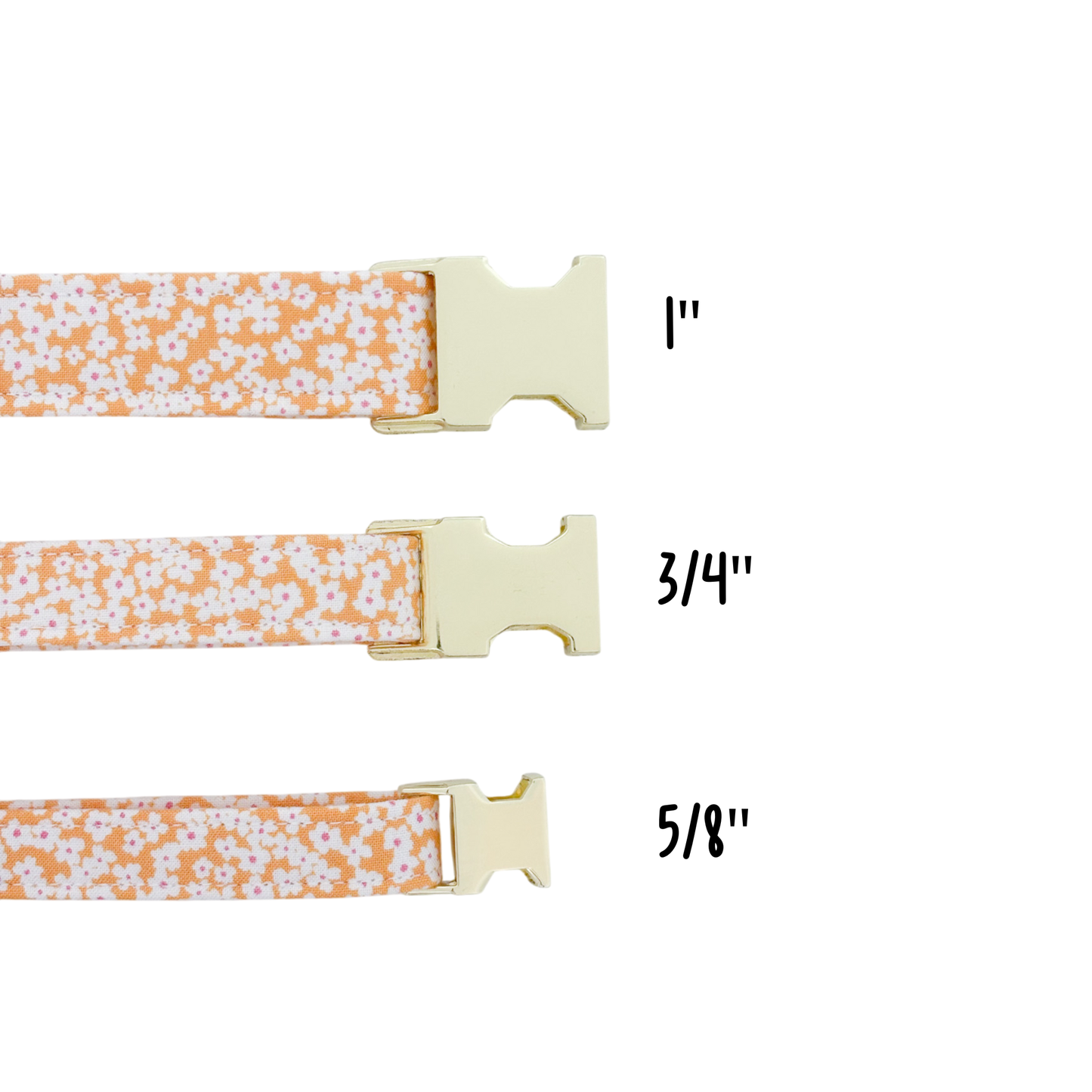 Orange Flowers | Dog Collar