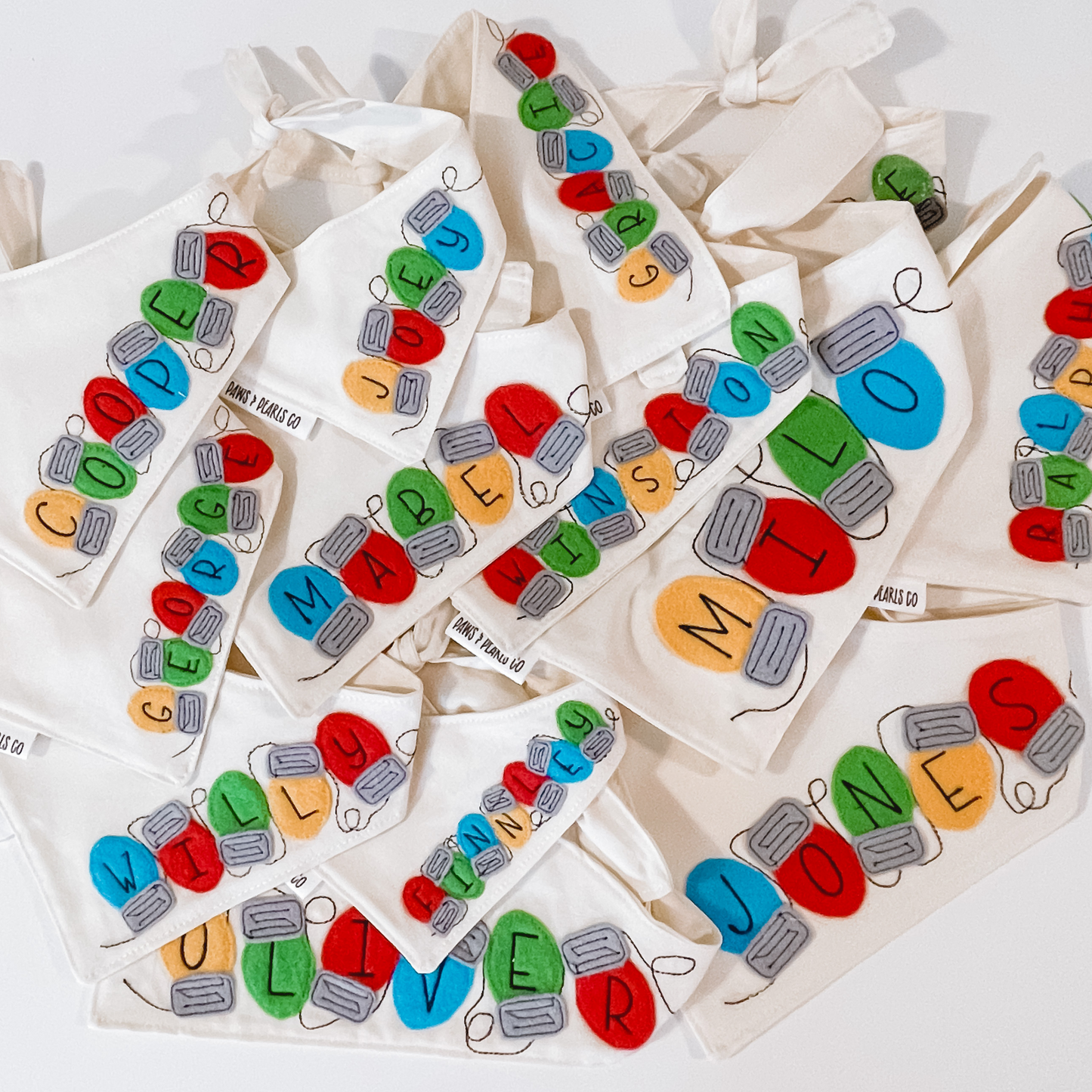 Christmas Lights | Custom Dog Bandana