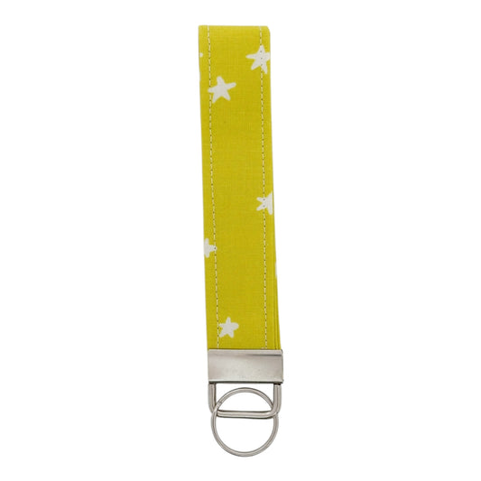 Green with White Stars | Keyfob Wristlet