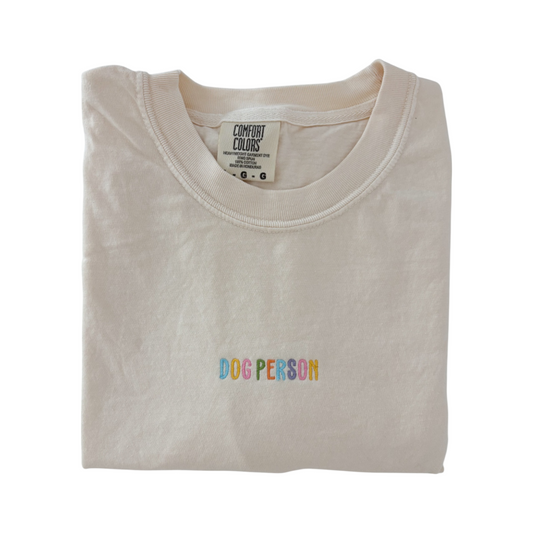 Dog Person | Embroidered T-Shirt