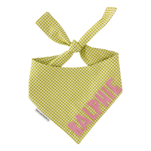 Green Gingham | Custom Name