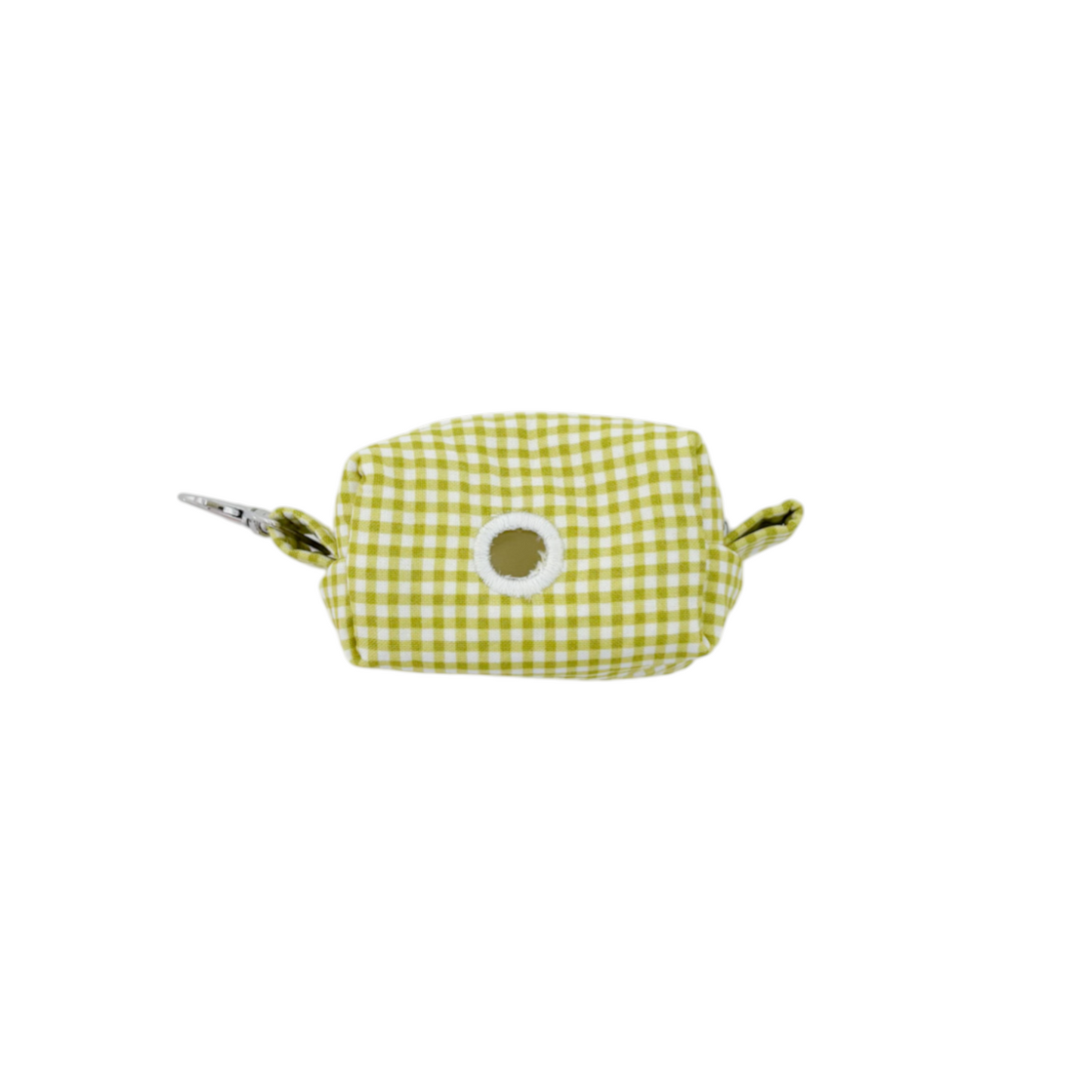 Dog Waste Bag Holder | Green Gingham