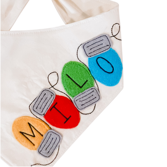 Christmas Lights | Custom Dog Bandana